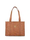 Mcm Aren Visetos School Tote In Brown