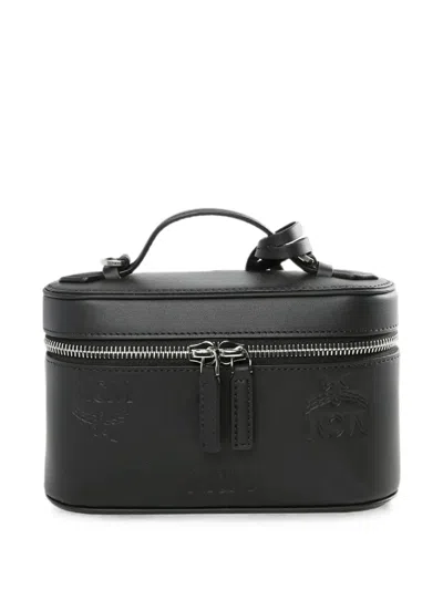Mcm Aren Leather Mini Crossbody Bag "black"