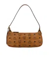 Mcm Aren Logo Printed Shoulder Bag In Brown