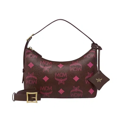 Pre-owned Mcm Aren Maxi Vi Hobo Small Bag 'cinnamon' | Brown | Men's Size Onesize