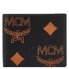 Mcm Aren Maxi Visetos Small Bifold Wallet In Black