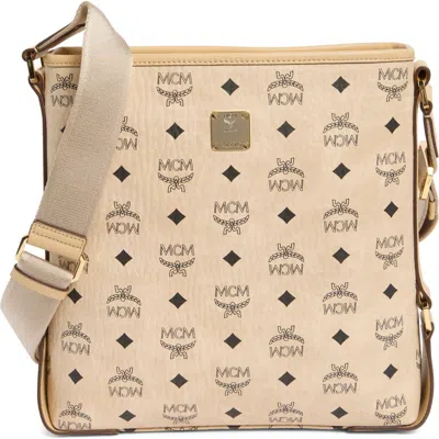 Mcm Aren Messenger Bag In Beige