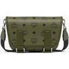 Mcm Aren Messenger Bag In Green