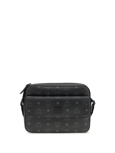 Mcm Aren Messenger Crossbody Bag In Black