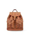 Mcm Straps Detail Hardware Pockets Handle In Brown