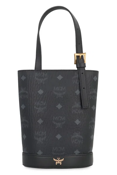 Mcm Aren Mini Bucket Bag In Black