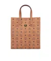 Mcm Aren Monogram Print Medium Tote Bag In Pink