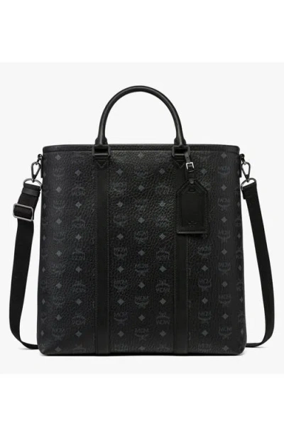 Mcm Aren N/s Tote In Black
