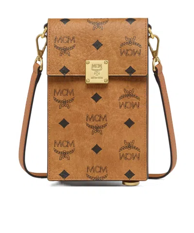 Mcm Aren Phone Case In Brown