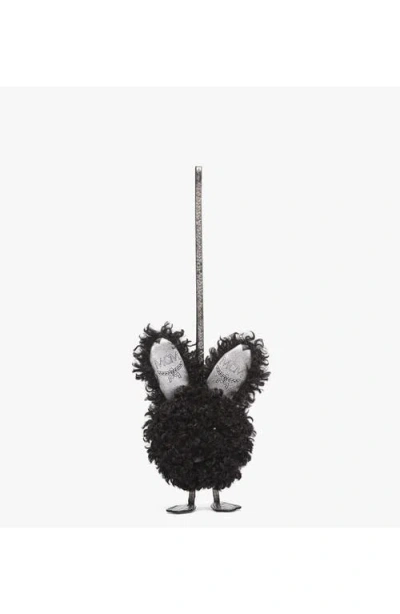 Mcm Aren Rabbit Charm In Black