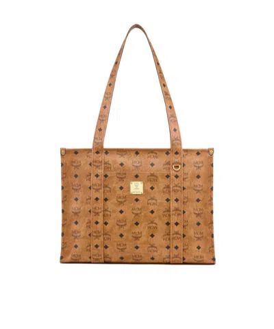 Mcm Aren School Tote In Visetos