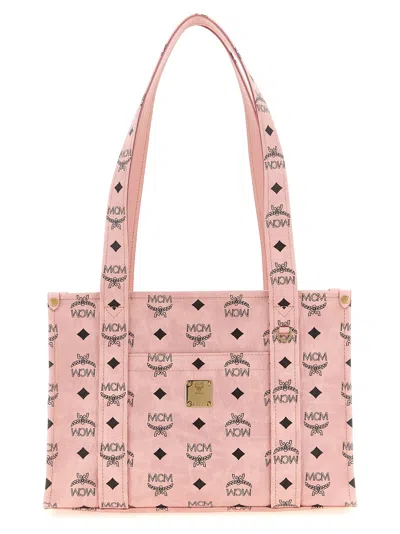 Mcm Aren School Tote Shoulder Bags Pink