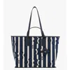 Mcm Aren Shopper In Beach Club Canvas In Blue