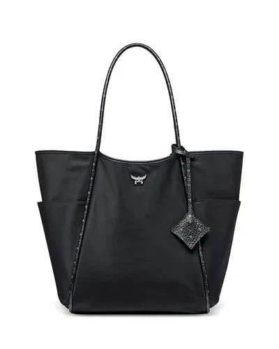 Mcm Aren Shopper Tote In Black