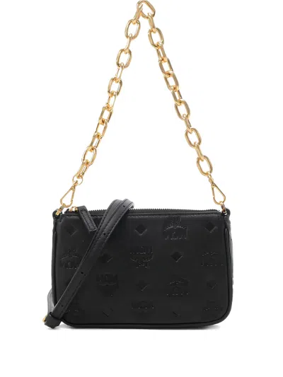 Mcm Aren Shoulder Bag In Black