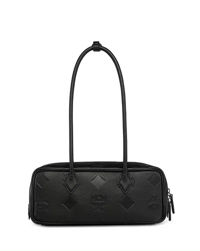 Mcm Aren Shoulder Bag In Black