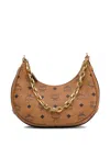 Mcm Leather Shoulder Bag In Brown