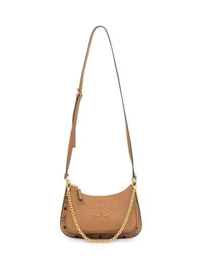 Mcm Aren Shoulder Bag In Brown