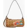 Mcm Aren Shoulder Bag In Brown