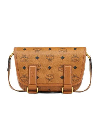 Mcm Aren Shoulder Bag In Brown