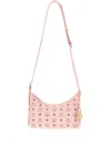 Mcm Aren Shoulder Bag In Soft Pink
