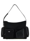 Mcm Nylon Shoulder Bag With Spacious Compartments