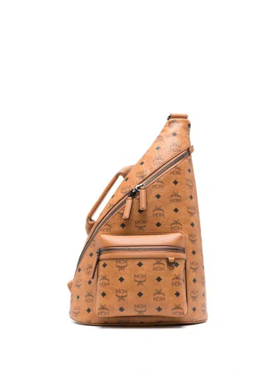 Mcm Aren Sling Bag In Brown