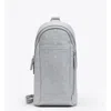 Mcm Aren Sling Bag In Gray