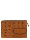 Mcm Shoulder Bags With Adjustable Strap And Front Pocket In Brown