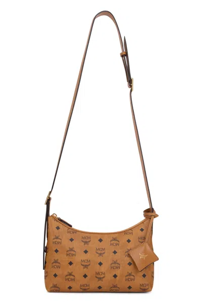 Mcm Aren Soft-shape Shoulder Handbag In Camel