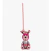 Mcm Aren Space Rabbit Charm In Visetos In Pink