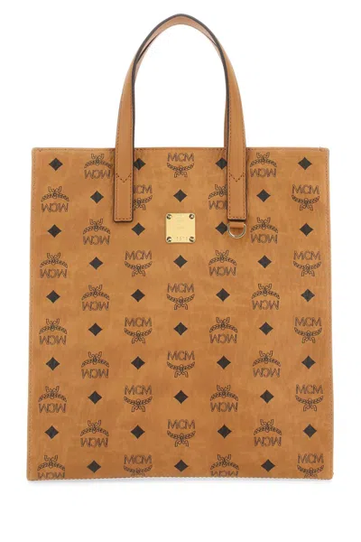 Mcm Aren Tote Bag In Beige