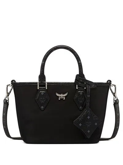 Mcm Aren Tote Bag In Black