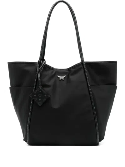 Mcm Aren Tote Bag In Black