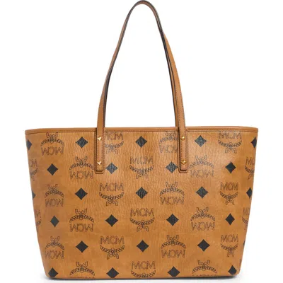 Mcm Aren Tote Bag In Brown
