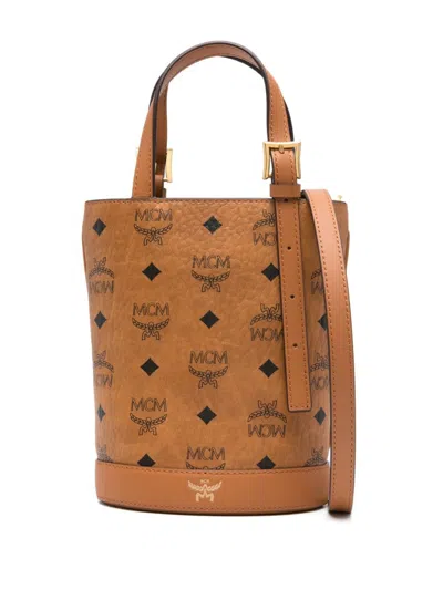 Mcm Aren Tote Bag In Brown