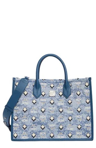 Mcm Aren Tote In Blue