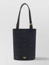 Mcm Mini Aren Vi Visetos Coated Canvas Bucket Bag