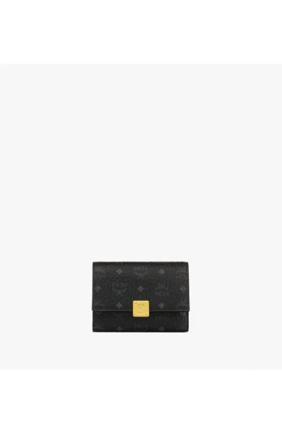 Mcm Aren Trifold Wallet In Black