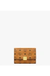 Mcm Aren Trifold Wallet In Brown