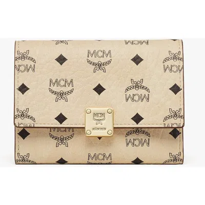 Mcm Aren Trifold Wallet In Brown