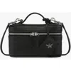 Mcm Aren Logo-embossed Vanity Case In Orange