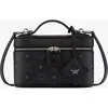 Mcm Visetos Canvas Vanity Case In Black
