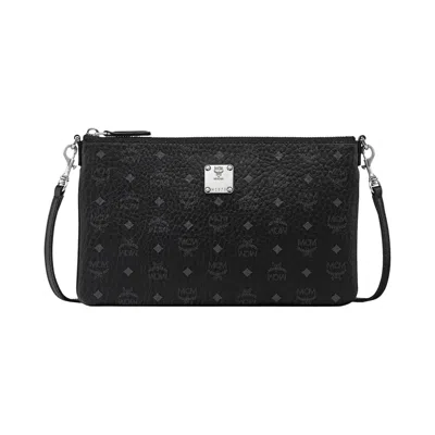 Pre-owned Mcm Aren Vi Flat Pouch Mini Bag 'black' | Men's Size Onesize