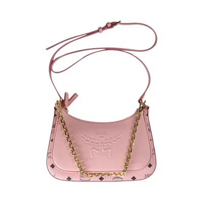 Pre-owned Mcm Aren Vi Mix Hobo Small Bag 'soft Pink' | Men's Size Onesize