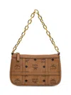 Mcm Aren Monogram-pattern Chain Shoulder Bag