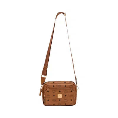 Pre-owned Mcm Aren Vi Small Crossbody 'cognac' | Tan | Men's Size Onesize