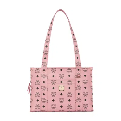 Pre-owned Mcm Aren Vi Small School Tote Bag 'soft Pink' | Men's Size Onesize