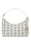 Mcm Logo-print Shoulder Bag In White