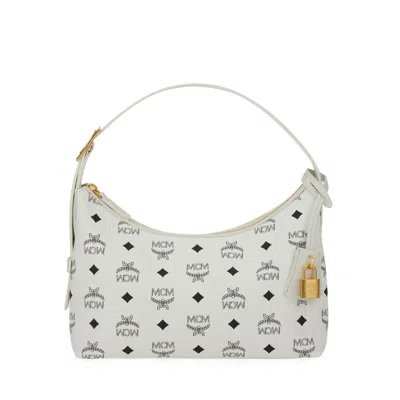 Mcm Aren Visetos Bag In Gray